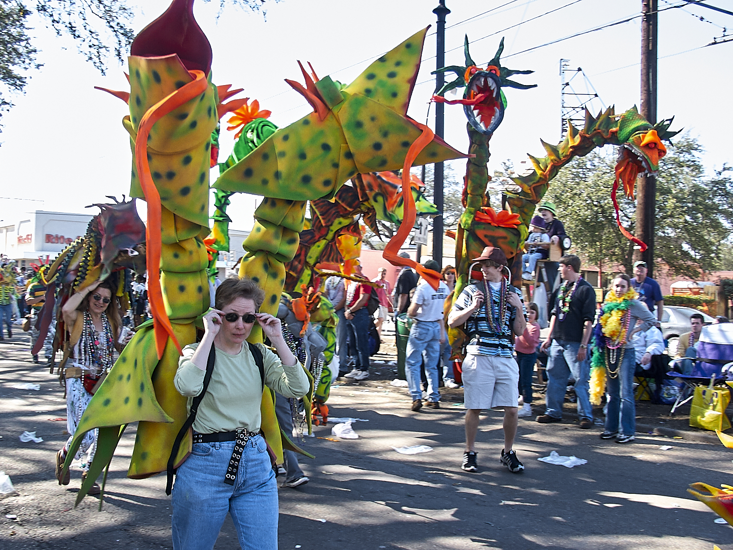 Parades on St. Charles Ave