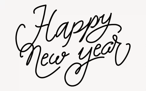 Happy new year illustration