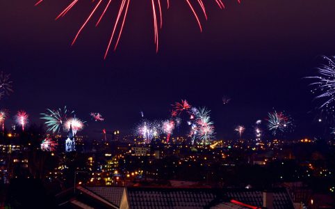 fireworks display wallpaper